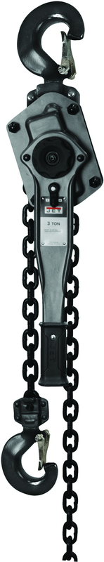 JLP-A Series 3 Ton Lever Hoist, 15' Lift & Shipyard Hooks - Apex Tool & Supply