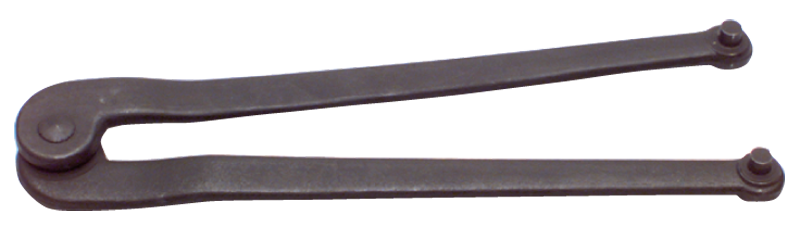 3'' Dia. Capacity - 8-1/4'' OAL - Adjustable Face Spanner Wrench - Apex Tool & Supply
