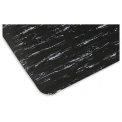 4' x 60' x 1/2" Thick Marble Pattern Mat - Black/White - Apex Tool & Supply