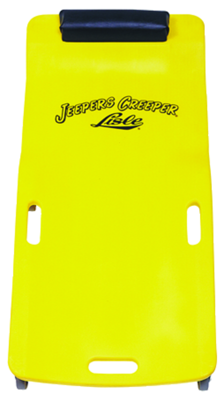 Low Profile Plastic Creeper - Body-fitting Design - Yellow - Apex Tool & Supply