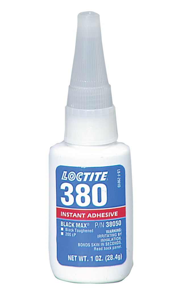 380 Black Max Toughened Instant Adhesive - 1 oz - Apex Tool & Supply