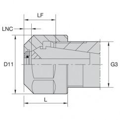 LNHAB ER20M COOLANT LOCKNUT - Apex Tool & Supply