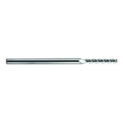 .5mm Dia. - 75mm OAL - Extra Reach - Ball Nose-AD-Carbide End Mill - 3FL - Apex Tool & Supply