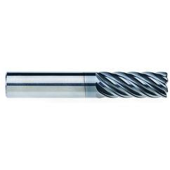 1/2" Dia. - 1-1/4" LOC - 3" OAL - .030 CR 7FL Carbide End Mill - AlCrNx - Apex Tool & Supply