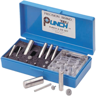 Tru-Punch Punch & Die Set - #40110; 3/4'' Maximum OD; .010'' Maximum Material Thickness - Apex Tool & Supply