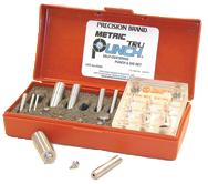 Metric 10 Tru-Punch Punch & Die Set - #40300; 20mm Maximum OD; .25mm Maximum Material Thickness - Apex Tool & Supply