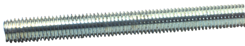 Threaded Rod - 1-1/2-12; 3 Feet Long; Zinc Plated - Apex Tool & Supply