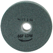 6 x 1/2 x 1'' - Fine Grit - Silicon Carbide Light Deburring Non-Woven Wheel - Apex Tool & Supply