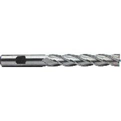 1/2 Dia. x 5 Overall Length 4-Flute Square End High Speed Steel SE End Mill-Round Shank-Center Cutting-Uncoated - Apex Tool & Supply