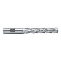 1/4 Dia. x 3-9/16 Overall Length 4-Flute Square End Cobalt SE End Mill-Round Shank-Center Cutting -Uncoated - Apex Tool & Supply
