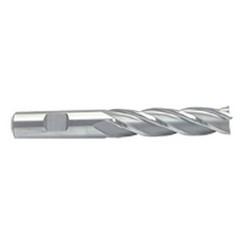 3/8 Dia. x 3-1/4 Overall Length 4-Flute Square End M-42 Cobalt SE End Mill-Round Shank-Center Cut-Uncoated - Apex Tool & Supply