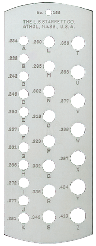 #198 - Letter A to Z - Drill Gage - Apex Tool & Supply