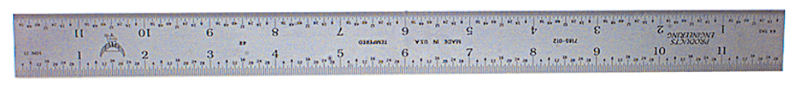 #7188-450 - 450mm - Metric Graduation - Regular - Combination Square Blade - Apex Tool & Supply