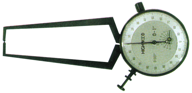 #EC362 - 3.625 - 4.625'' Range - .001'' Graduation - Dial Face External Caliper Gage - Apex Tool & Supply