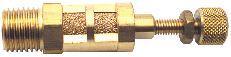 #MF104S - 1/2 MPT - Brass Muffler-Speed Control - Apex Tool & Supply