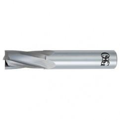 11/16" Dia. - 4" OAL - Bright CBD - Slow Spiral HP End Mill - 4 FL - Apex Tool & Supply