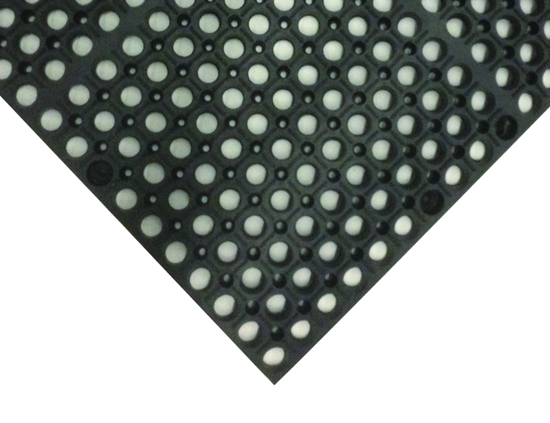 3' x 5' x 7/8" Thick Wet / Dry Mat - Black - Apex Tool & Supply