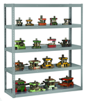 48"W x 18"D x 72"H Tool & Die Rack 5 Levels w/4,000 lbs capacity per level - Apex Tool & Supply