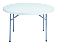48" Round Blow Molded Folding Table - Apex Tool & Supply
