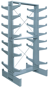 36 x 21-7/8 x 79-1/4'' - Double Face Bar Rack Starter Unit - Apex Tool & Supply