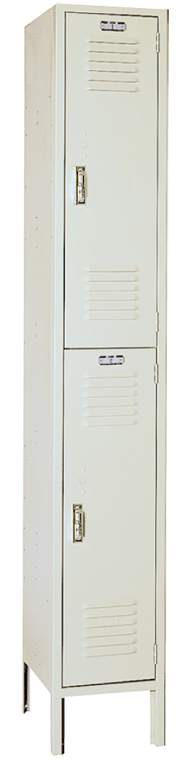 12 x 12 x 72'' (2 Openings) - 1 Wide Double Tier Locker - Apex Tool & Supply