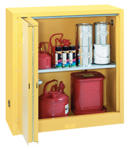 Flammable Liqiuds Storage Cabinet - #5441N 43 x 18 x 44'' (2 Shelves) - Apex Tool & Supply