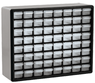 15-13/16 x 6-3/8 x 20'' (64 Compartments) - Plastic Modular Parts Cabinet - Apex Tool & Supply