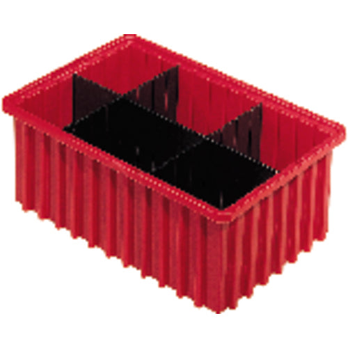 14 15/16″ × 9 1/16″ × 7 9/16″ - Red - Akro Grid Stackable Containers