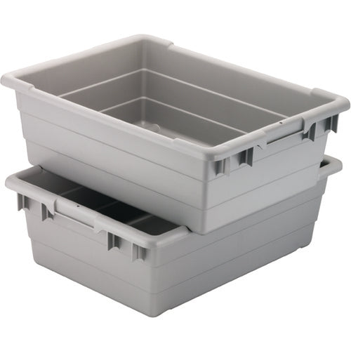 11″ × 17 1/4″ × 8″ - Gray Cross-Stacking Akro-Tubs - Apex Tool & Supply