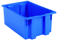 19-1/2 x 15-1/2 x 10'' - Blue Nest-Stack-Tote Box - Apex Tool & Supply