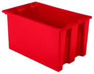 23-1/2 x 15-1/2 x 12'' - Red Nest-Stack-Tote Box - Apex Tool & Supply
