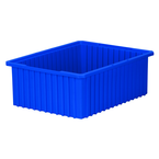 20-1/8 x 14-7/8 x 7-7/16'' - Blue Akro-Grid Stackable Containers - Apex Tool & Supply