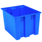 19-1/2 x 15-1/2 x 13" --Blue Nest-Stack-Tote Box - Apex Tool & Supply