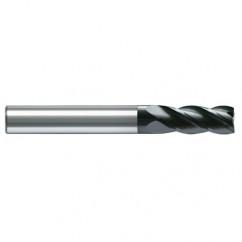 10mm Dia. - 72mm OAL - AlCrN - Solid Carbide - High Spiral End Mill - 4 FL - Apex Tool & Supply
