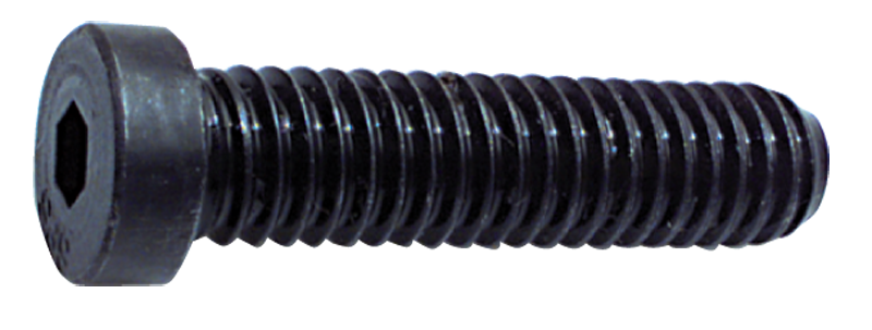 1/4-20 x 1/2 - Black Finish Heat Treated Alloy Steel - Cap Screws - Low Head Socket - Apex Tool & Supply