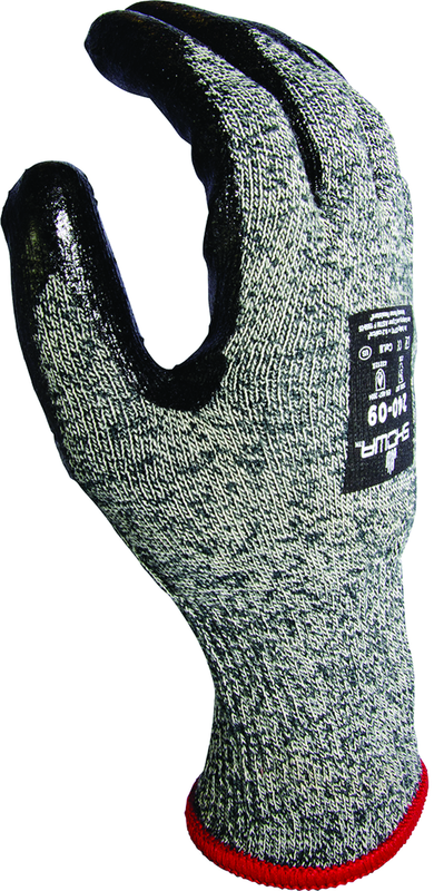 Flame-resistant, flat dipped sponge neoprene palm coating, Gray with black, 13-gauge Kevlar liner, tactile grip, Arc Flash level 2, ANSI CUT LEVEL A4/extra large - Apex Tool & Supply