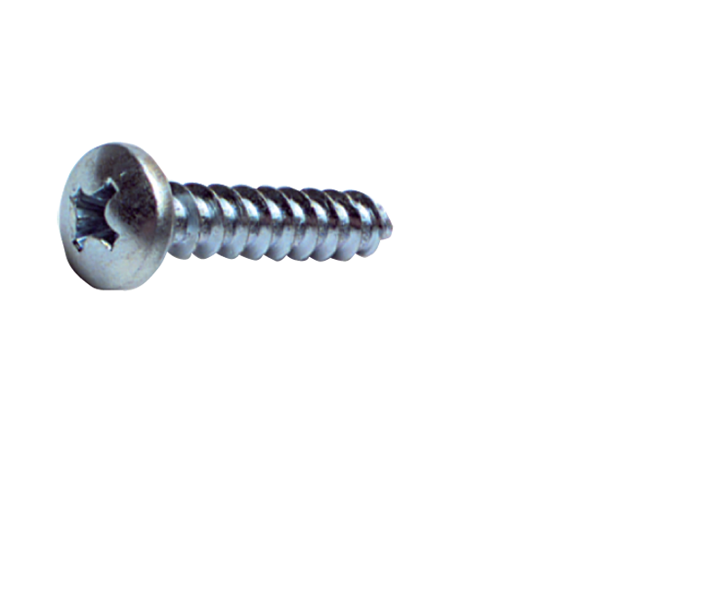 14 x 2-1/2 - Zinc Plated Heat Treated Alloy Steel - Sheet Metal Screws - Pan Phillips - Apex Tool & Supply