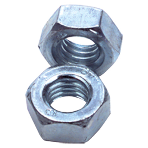 M8-1.25 - Zinc / Bright - Finished Hex Nut - Apex Tool & Supply