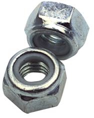 M14-2.0 - Zinc / Bright - Nylon Insert Stop Nut - Apex Tool & Supply