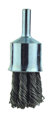 1" Diameter - 1/4" Shank - .006 Wire - End Brush - Apex Tool & Supply