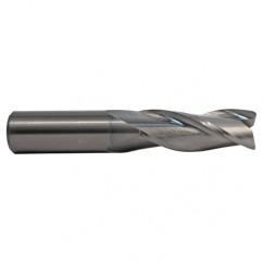 7/16 TuffCut GP 3 Fl Std. Lgth. TiN Coated Center Cutting End Mill - Apex Tool & Supply