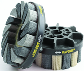 100mm x 38mm - 320 Grit - Nampower™ Nylon Abrasive Turbine Brush - Apex Tool & Supply