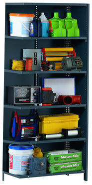 48 x 18 x 85'' (6 Shelves) - Closed Style Add-On Shelving Unit - Apex Tool & Supply