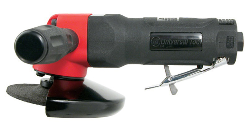 #UT8775 - 4" Right Angle - Air Powered Grinder - Side Exhaust - Apex Tool & Supply