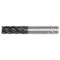 1/2x1/2x1-1/4x3 .030R 5FL Carbide End Mill-Weldon Shank-AlTiN - Apex Tool & Supply