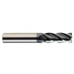 3/8 x 3/8 x 7/8 x 2-1/2 4Fl .030 C/R Carbide End Mill - TiALN - Apex Tool & Supply