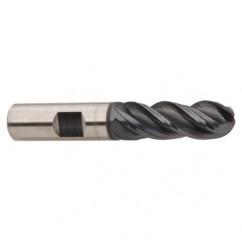 1/4 x 1/4 x 3/4 x 2-1/2" 4 Flute Ball Nose Carbide End Mill - TiAlN - Apex Tool & Supply