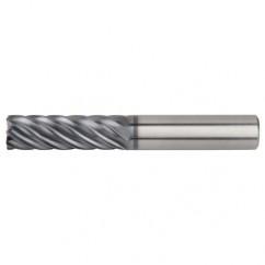 1/2x1/2x1-1/2x3-1/2 .060R 7FL Carbide End Mill-Round Shank-AlTiN - Apex Tool & Supply