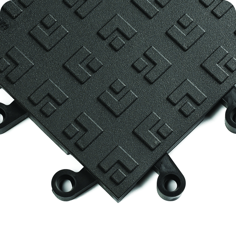 ErgoDeck Heavy Duty Solid Ergonomic 18" x 18" x 7/8" Thick (Black) - Apex Tool & Supply