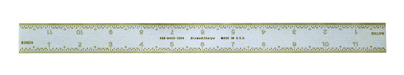 #599-9400-1221 - 300 mm - E/M Graduation - Regular - Combination Square Blade - Apex Tool & Supply